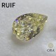 Ruif Jewelry 100% Original YellowColor  Moissanite Loose Stone GRA Certificate Pass Diamond Tester