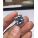 Ruif Jewelry Gray Color Princess Square Shape Moissanite Diamond Stone For DIY Jewelry Design