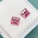 Ruif Jewelry Pink Color Moissanite Lab Diamonds Princess Cut 1.0-5.0ct Certified Moissanite Stones Positive Pass Tester , GRA Certificate