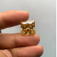 Ruif Jewelry Champagne Moissanite Princess Cutting Top Quality Loose Gemstone For Jewelry Making