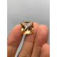 Ruif Jewelry Champagne Moissanite Princess Cutting Top Quality Loose Gemstone For Jewelry Making