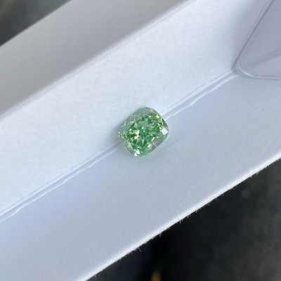 Ruif Jewelry 2ct  Cushion Cut HPHT Green Lab Grown Diamonds No certificate Diamonds for DIY Jewelry Making Size Customizable