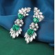 Ruif Jewelry Classic Design S925 Silver 4.53ct  Lab Grown Emerald Earrings Gemstone Jewelry