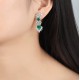 Ruif Jewelry Classic Design S925 Silver 4.53ct  Lab Grown Emerald Earrings Gemstone Jewelry