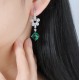 Ruif Jewelry Classic Design S925 Silver 7.24ct Lab Grown Emerald Earrings Gemstone Jewelry