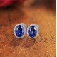 Ruif Jewelry Classic Design S925 Silver 2.1ct Lab Grown Sapphire  Earrings Royal Blue Gemstone Jewelry