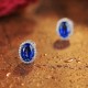 Ruif Jewelry Classic Design S925 Silver 2.1ct Lab Grown Sapphire  Earrings Royal Blue Gemstone Jewelry