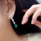 Ruif Jewelry Classic Design S925 Silver 3.63ct Lab Grown Emerald And Sapphire Earrings Gemstone Jewelry