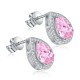 Ruif Jewelry Classic Design S925 Silver 2.68ct Pink Morgant  Earrings Women Jewelry Ladies Party Gift