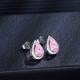 Ruif Jewelry Classic Design S925 Silver 2.68ct Pink Morgant  Earrings Women Jewelry Ladies Party Gift