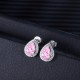 Ruif Jewelry Classic Design S925 Silver 2.68ct Pink Morgant  Earrings Women Jewelry Ladies Party Gift