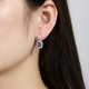 Ruif Jewelry Classic Design S925 Silver 1.498ct Lab Grown Emerald Earrings Red Ruby Royal Blue Sapphire Gemstone Jewelry