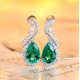 Ruif Jewelry Classic Design S925 Silver 5.94ct/9.4ct/9.4ct/10.5ct/8.6ct Lab Grown Emaerald/Ruby/Sapphire/Paraiba/Cobaltite Spinel Earrings Gemstone Jewelry