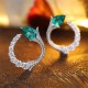 Ruif Jewelry Classic Design S925 Silver 3.32ct Lab Grown Emerald Earrings Gemstone Jewelry