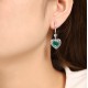 Ruif Jewelry Classic Design S925 Silver 4.9ct Lab Grown Emerald Earrings Red Ruby Royal Blue Sapphire Gemstone Jewelry