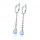 Ruif Jewelry Classic Design S925 Silver 3.07ct aquamarine Earrings Women Jewelry Ladies Party Gift