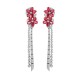 Ruif Jewelry Classic Design S925 Silver 5.25ct Lab Grown Ruby  Earrings Gemstone Jewelry