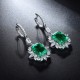 Ruif Jewelry Classic Design S925 Silver 4.79ct  Lab Grown Emerald Earrings Gemstone Jewelry