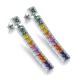 Ruif Jewelry Classic Design S925 Silver 4.32ct Lab Grown Sapphire  Earrings Rainbow Color Gemstone Jewelry