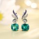 Ruif Jewelry Classic Design S925 Silver 4.55ct Lab Grown Emerald/Red Ruby/Royal Blue Sapphire Earrings  Gemstone Jewelry