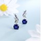 Ruif Jewelry Classic Design S925 Silver 4.55ct Lab Grown Emerald/Red Ruby/Royal Blue Sapphire Earrings  Gemstone Jewelry