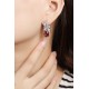 Ruif Jewelry Classic Design S925 Silver 8.5ct Lab Grown Ruby  Earrings Gemstone Jewelry