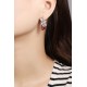 Ruif Jewelry Classic Design S925 Silver 8.5ct Lab Grown Ruby  Earrings Gemstone Jewelry