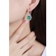 Ruif Jewelry Classic Design S925 Silver 5.22ct Lab Grown Emerald/Red Ruby/Royal Blue Sapphire Earrings  Gemstone Jewelry