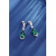 Ruif Jewelry Classic Design S925 Silver 8.02ct Lab Grown Emerald Earrings Gemstone Jewelry