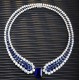 Ruif  Jewelry Classic Design S925 Silver 21.81ct Royal Blue Lab Grown Sapphire Pendant Necklace Gemstone Jewelry