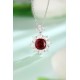 Ruif Jewelry Classic Design S925 Silver 5.8ct Lab Grown Ruby Pendant Necklace Gemstone Jewelry