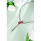 Ruif Jewelry Classic Design S925 Silver 9.98ct Lab Grown Ruby Pendant Necklace Gemstone Jewelry