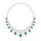 Ruif Jewelry Classic Design Green S925 Silver 18.86ct Lab Grown Emerald Pendant Necklace Gemstone Jewelry