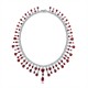 Ruif Jewelry Classic Design S925 Silver 93.75ct Lab Grown Ruby Pendant Necklace Gemstone Jewelry