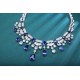 Ruif  Jewelry Classic Design S925 Silver 49.99ct Royal Blue Lab Grown Sapphire Pendant Necklace Gemstone Jewelry