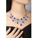 Ruif  Jewelry Classic Design S925 Silver 49.99ct Royal Blue Lab Grown Sapphire Pendant Necklace Gemstone Jewelry