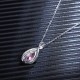 Ruif Jewelry Classic Design S925 Silver 5.265ct Lab Grown Sapphire Morgan Pink Pendant Necklace Gemstone Jewelry