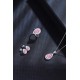 Ruif Jewelry Classic Design S925 Silver 5.265ct Lab Grown Sapphire Morgan Pink Pendant Necklace Gemstone Jewelry