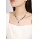 Ruif Jewelry Classic Design Green S925 Silver 22.75ct Lab Grown Emerald Luxury Necklace Gemstone Jewelry