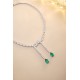 Ruif Jewelry Classic Design Green S925 Silver 7.9ct Lab Grown Emerald Luxury Necklace Gemstone Jewelry