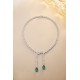 Ruif Jewelry Classic Design Green S925 Silver 7.9ct Lab Grown Emerald Luxury Necklace Gemstone Jewelry