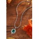 Ruif Jewelry Classic Design Green S925 Silver 7.725ct Lab Grown Emerald Luxury Necklace Gemstone Jewelry