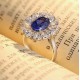 Ruif Jewelry Classic Design S925 Silver 3.533ct Lab Grown Ruby And Royal Blue Sapphire Ring Oval Shape Wedding Bands