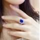 Ruif Jewelry Classic Design S925 Silver 3.27ct Lab Grown Emerald Ring  Royal Blue Sapphire Ruby Asscher Cut Gemstone Jewelry Wedding Bands