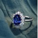 Ruif Jewelry Classic Design S925 Silver 3.98ct Lab Grown Ruby And Royal Blue Sapphire Ring Wedding Bands