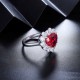 Ruif Jewelry Classic Design S925 Silver 7.55ct Lab Grown Ruby and sapphire Ring Wedding Bands