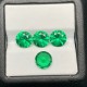 Ruif Jewelry New Arrival Size 5mm-10mm Round Shape Lab Grown Tasvorite Green Color Gemstone for Diy Jewelry Making