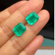 Ruif Jewelry 5.5-10ct Emerald Cut Lab Grown Emeralds Columbia Color  Loose Gemstone for Jewelry Making