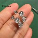 Ruif Jewelry Customized 18K White Gold 1.25ctx2pcs/0.3ctx2pcs Lab Grown Diamond Earring Classic  Engagement  Jewelry for Women