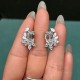 Ruif Jewelry Customized Design 18K White Gold Earrings for Women 7.8ct CVD Lab Grown Diamond Jewelry